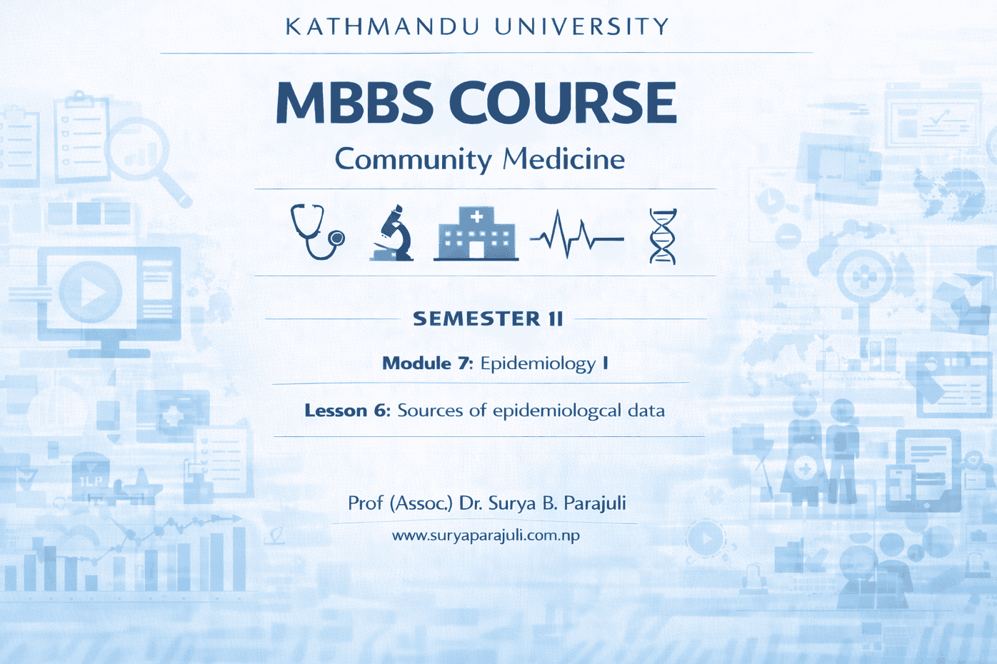 Sources of epidemiological data